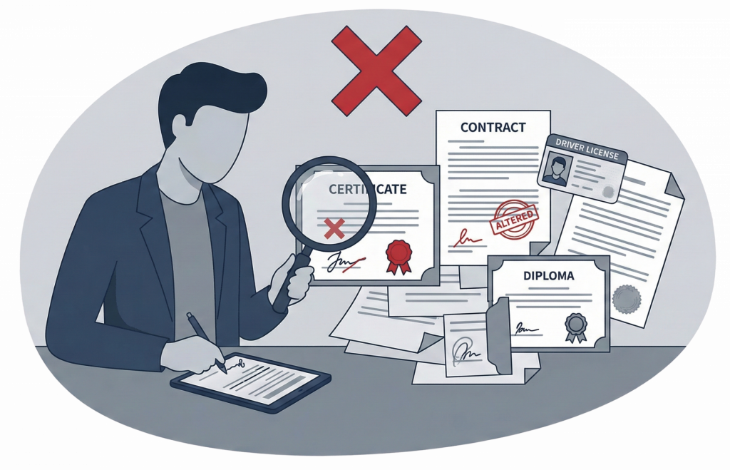 Angezeigt wegen Urkundenfälschung - wann muss ich zum Anwalt? 5 - urkundenfaelschung 2 scaled e1763995439594 urkundenfaelschung 2 scaled e1763995439594 - Advofleet Rechtsanwalt24